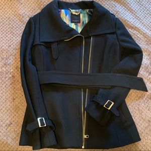 Ted Baker London Wool Short Moto Jacket
